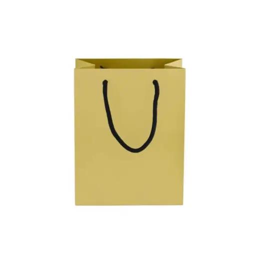 230gsm Matte Gift Bag - 23cm Gold Front